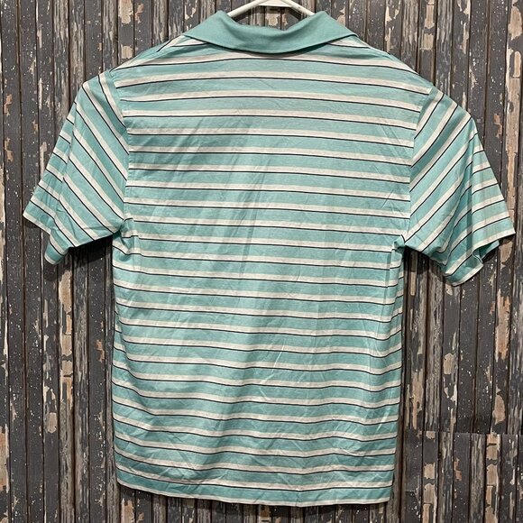 Brooks Brothers Country Club Knit Polo Shirt Short Sleeve Striped Mens Medium - Picture 3 of 4